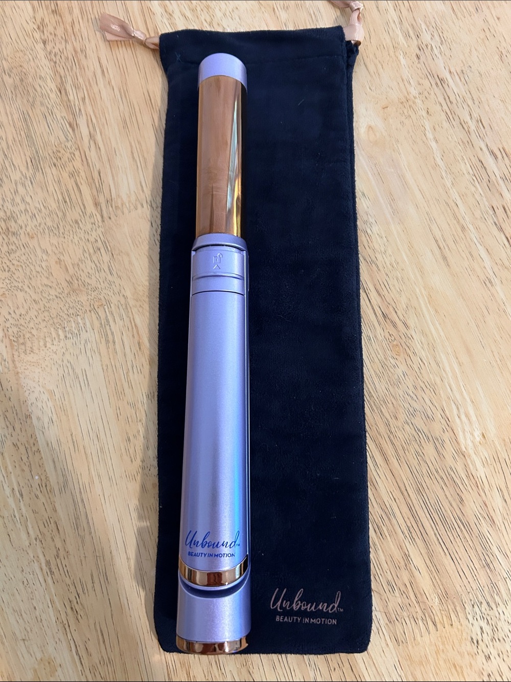 Unbound Beauty In Motion Lilac and Rose Gold Curling Wand